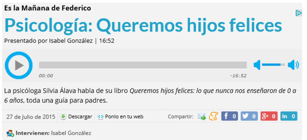Queremos Hijos Felices en EsRadio