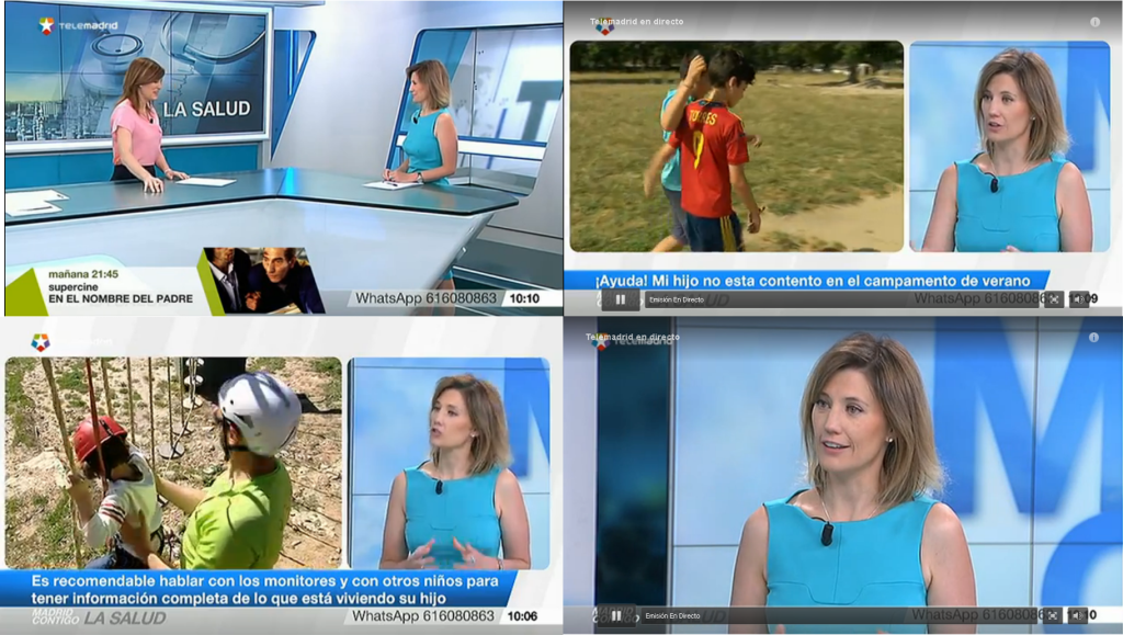 Silvia Álava - TeleMadrid - Madrid ContigCampamentos de verano