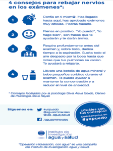 Operación hidratación - Consejos para los exámenes