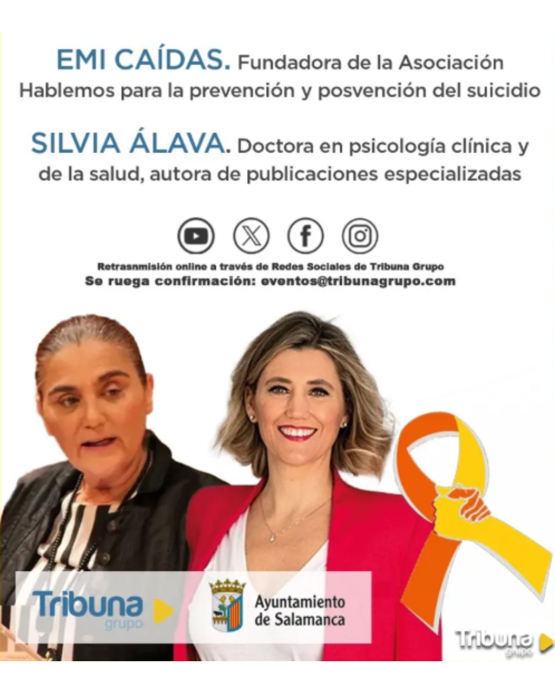 Jornada en Salamanca para hablar, comprender y prevenir el suicidio.